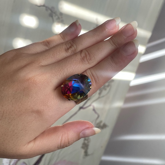 Mystic Swarovski Statement Ring signed by Jean Paul Gaultier - Picture 6 of 8